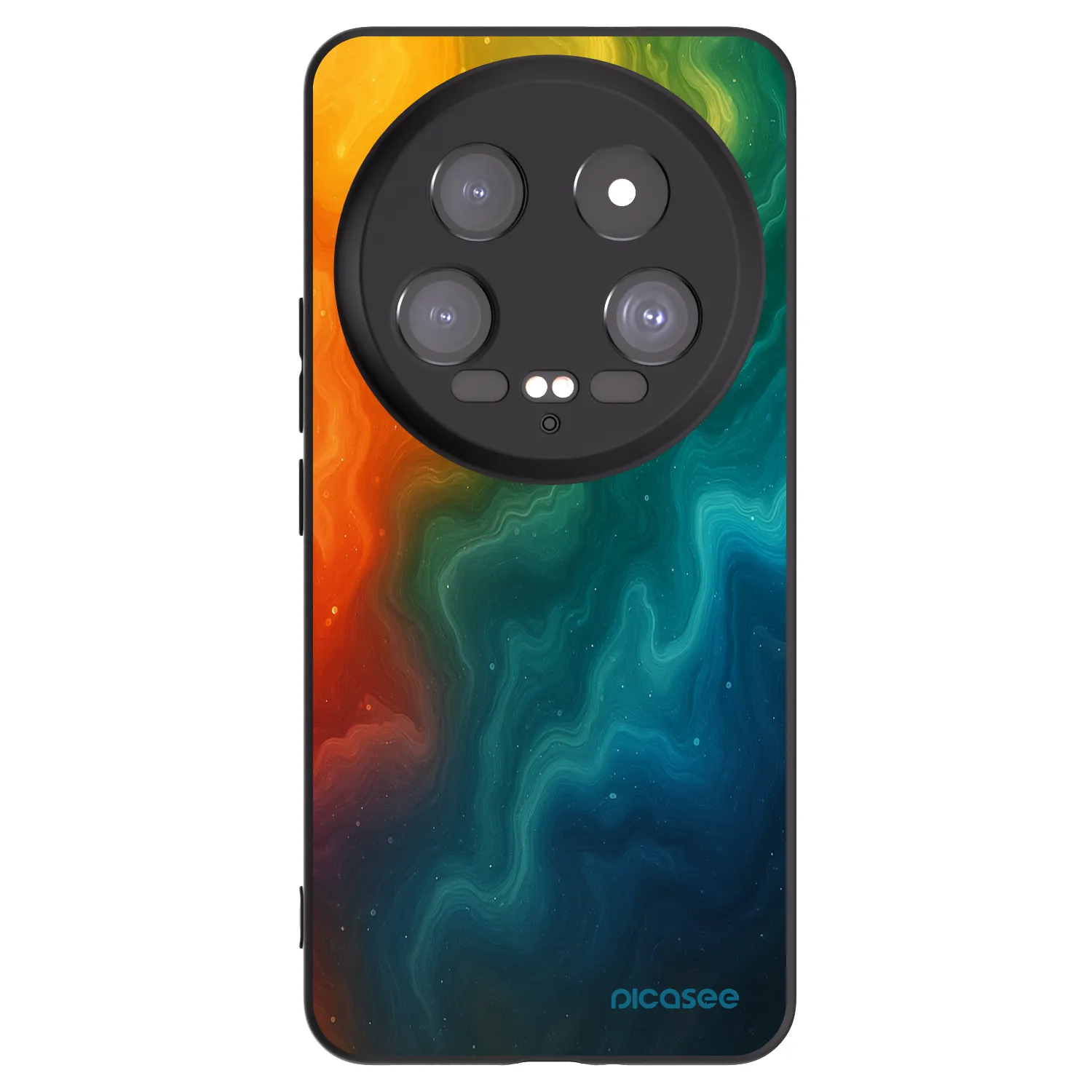 Picasee silikonowe czarne etui na Xiaomi 14 Ultra - Solar