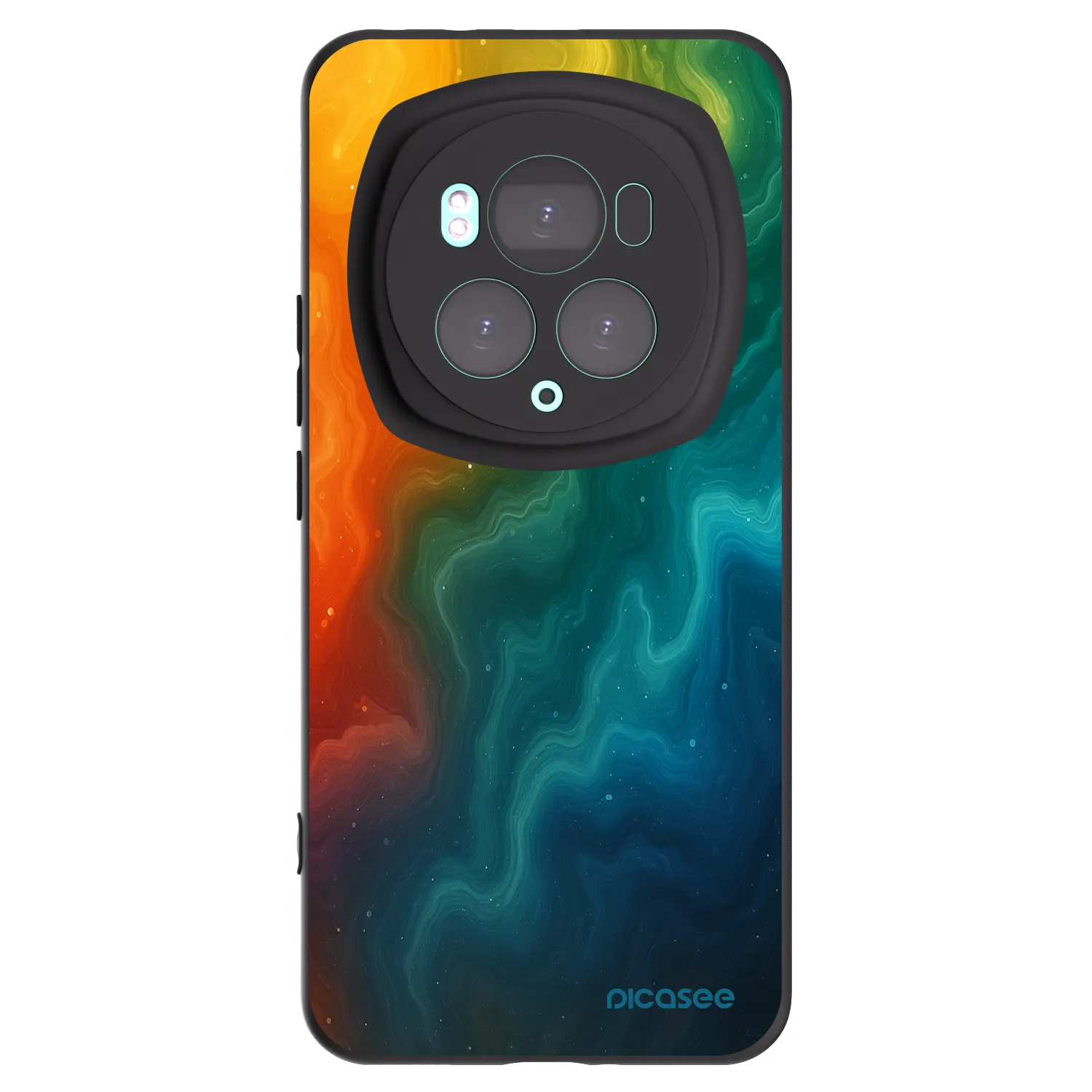 Picasee silikonowe czarne etui na Honor Magic6 Pro - Solar