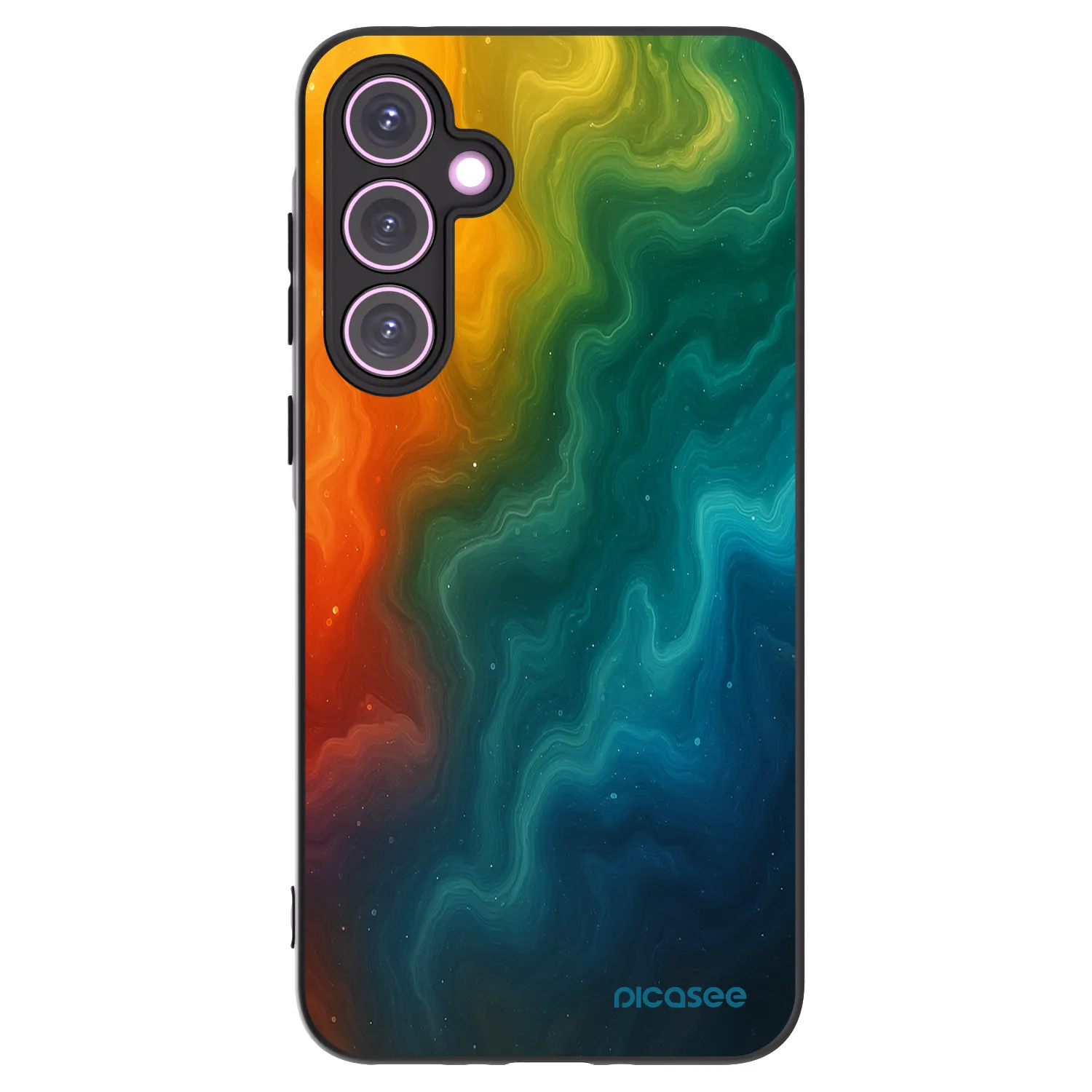 Picasee silikonowe czarne etui na Samsung Galaxy A35 5G A356B - Solar