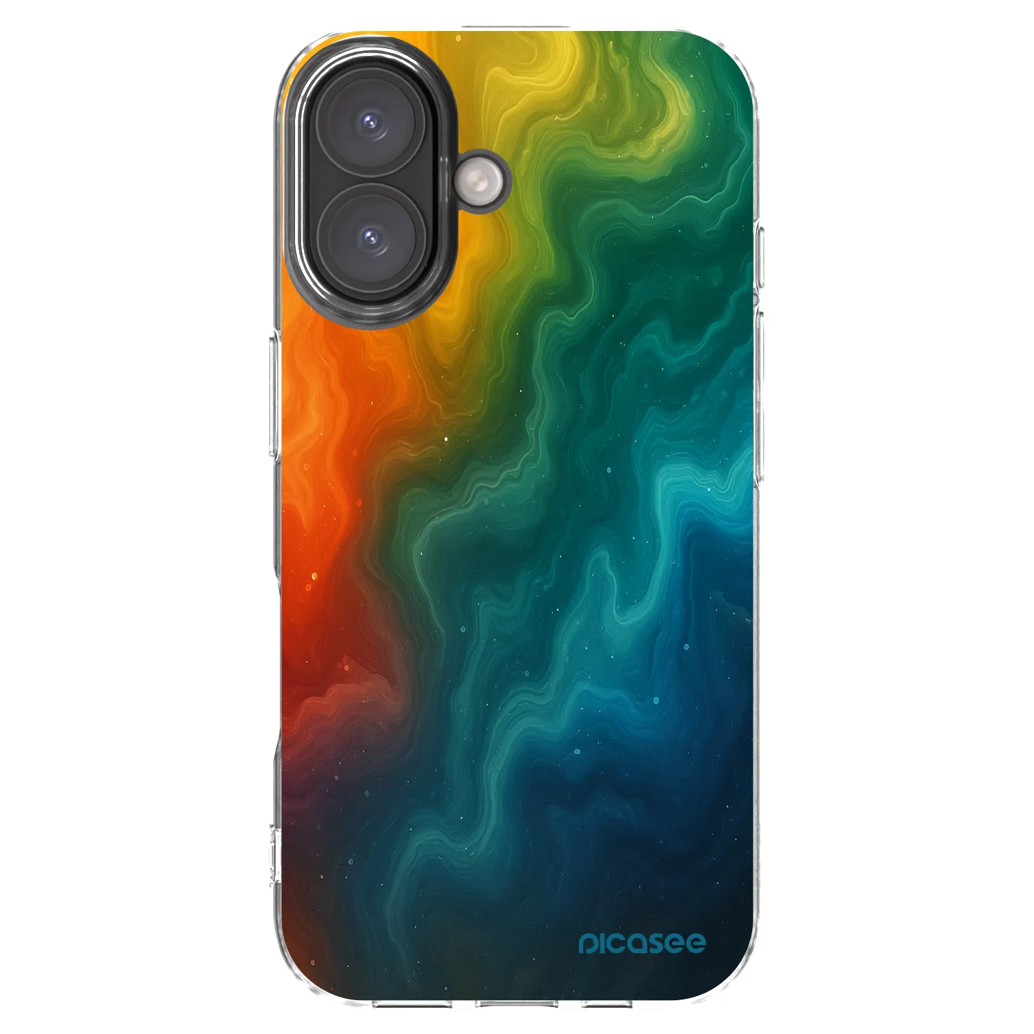 Picasee silikonowe przeźroczyste etui na Apple iPhone 16 - Solar