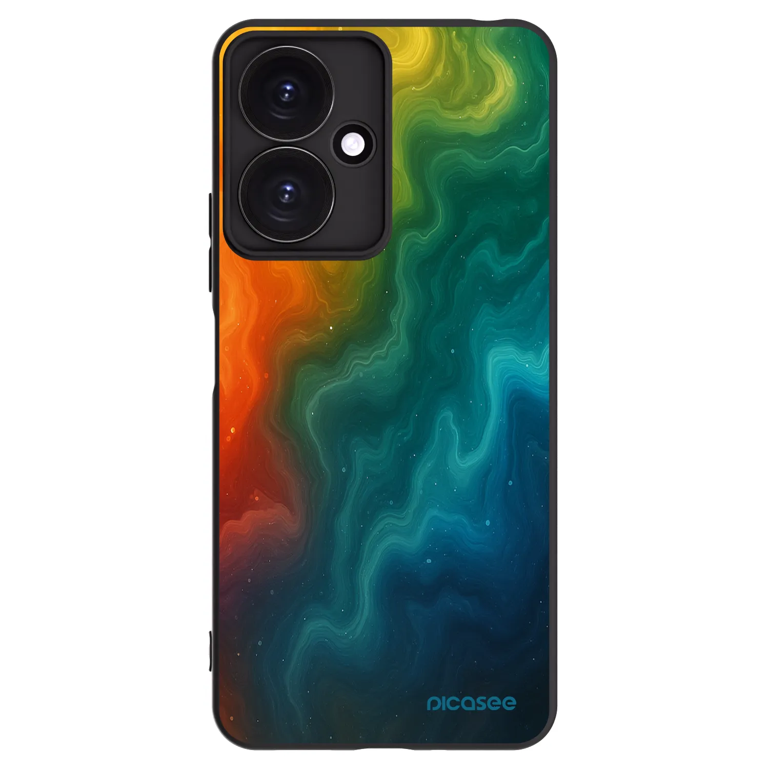 Picasee silikonowe czarne etui na Xiaomi Redmi 13C 5G - Solar
