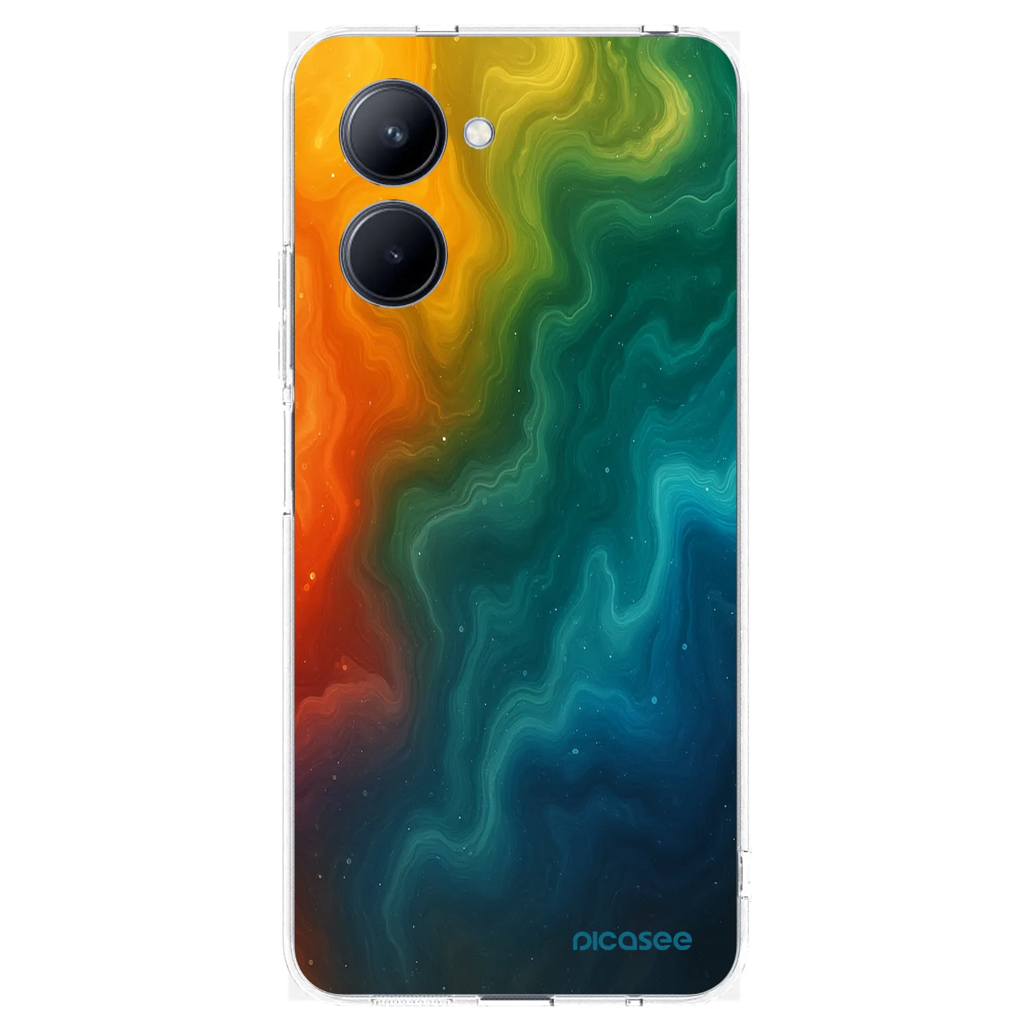 Picasee silikonowe przeźroczyste etui na Realme C33 (2023) - Solar
