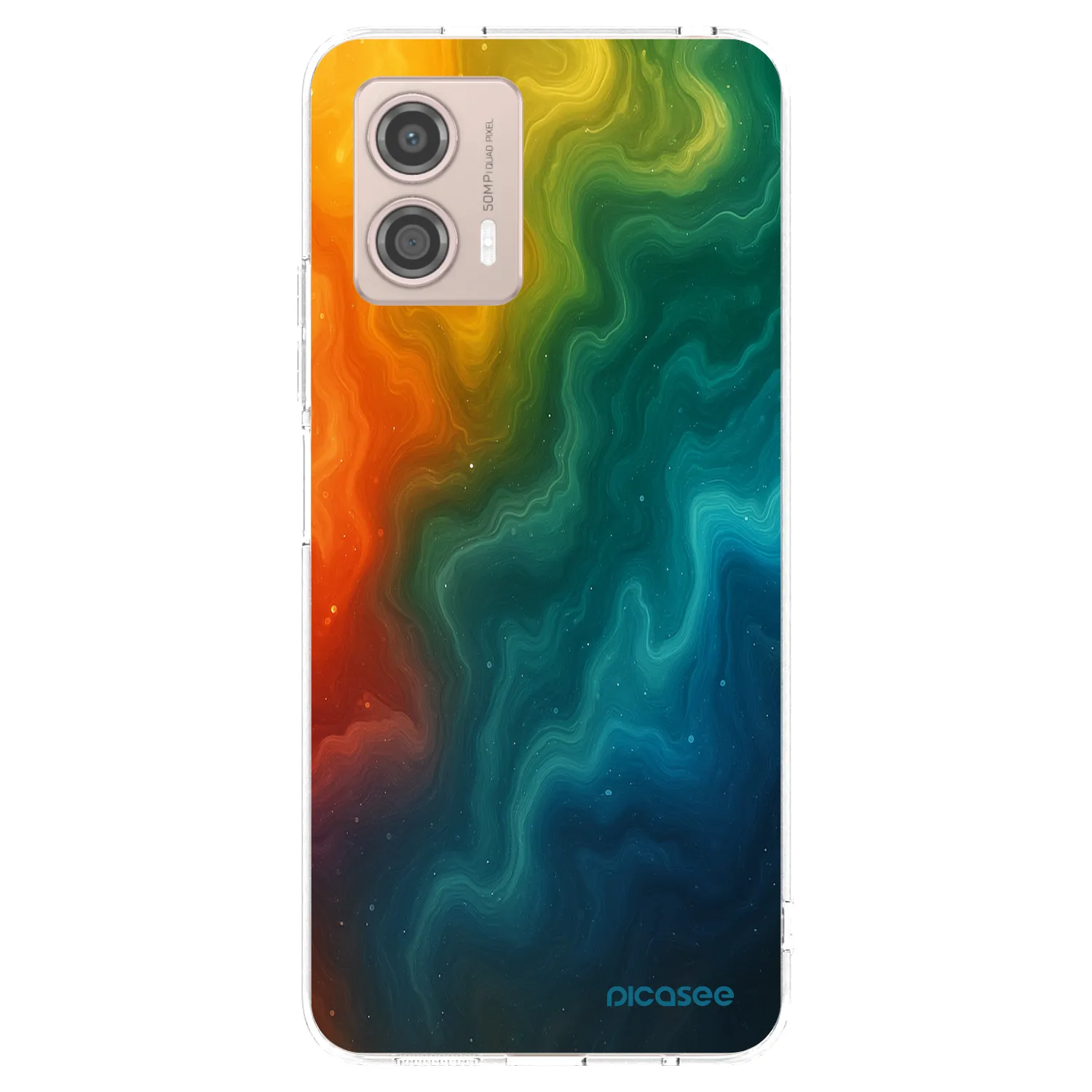 Picasee silikonowe przeźroczyste etui na Motorola Moto G53 5G - Solar