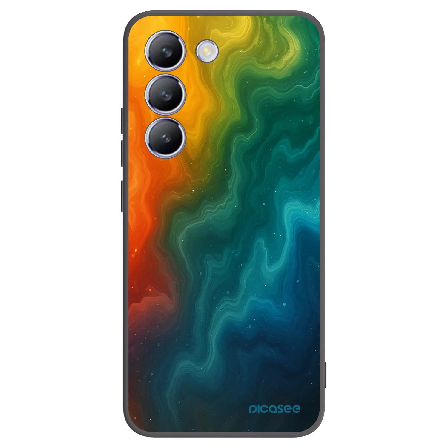 Picasee silikonowe czarne etui na Vivo V40 SE 5G - Solar