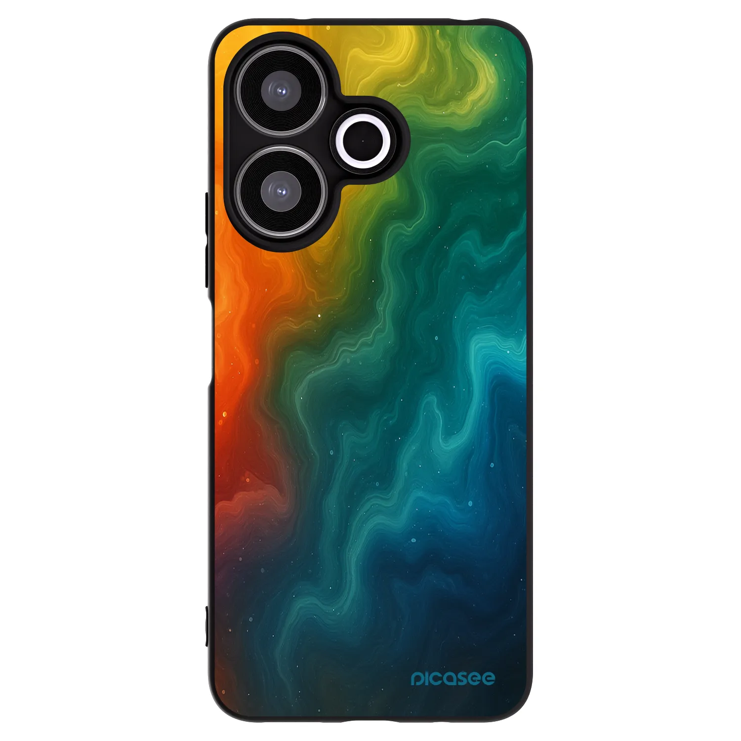 Picasee silikonowe czarne etui na Xiaomi Redmi 13 4G - Solar
