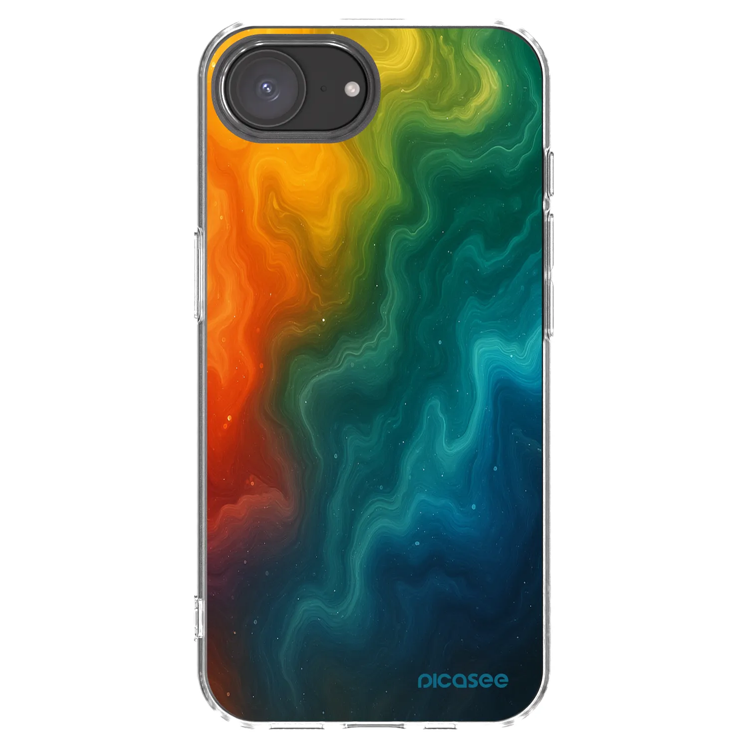 Picasee silikonowe przeźroczyste etui na Apple iPhone 16e - Solar