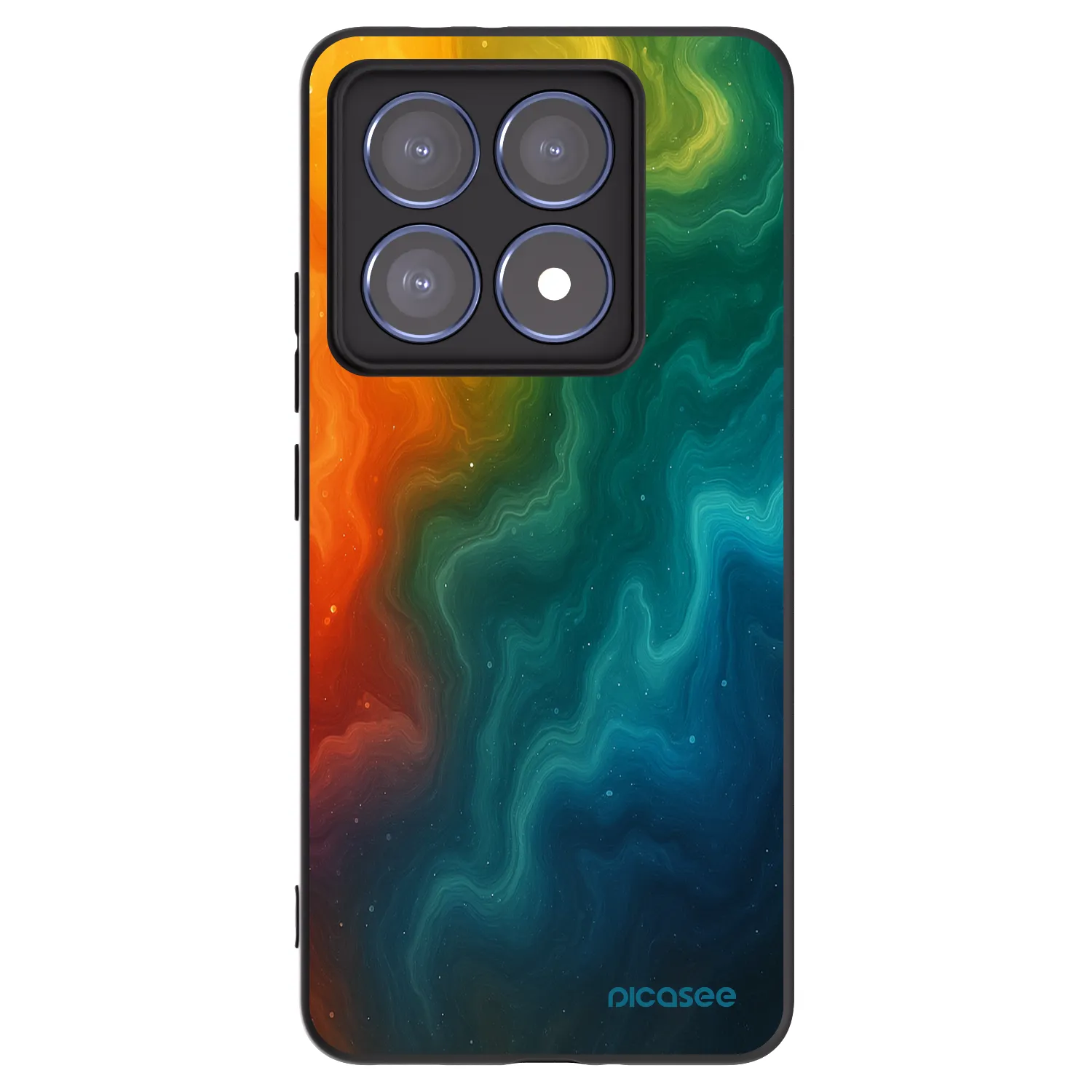 Picasee silikonowe czarne etui na Xiaomi 14T Pro - Solar