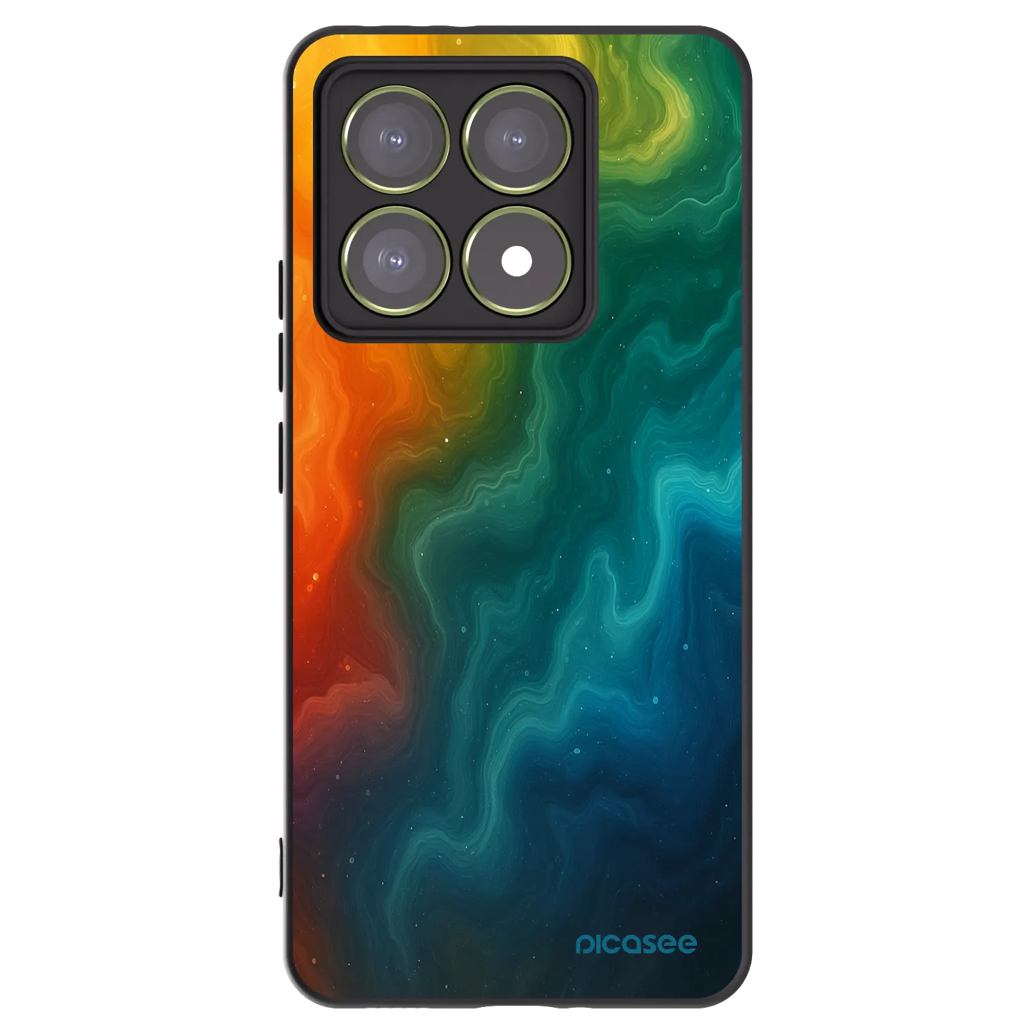 Picasee silikonowe czarne etui na Xiaomi 14T - Solar