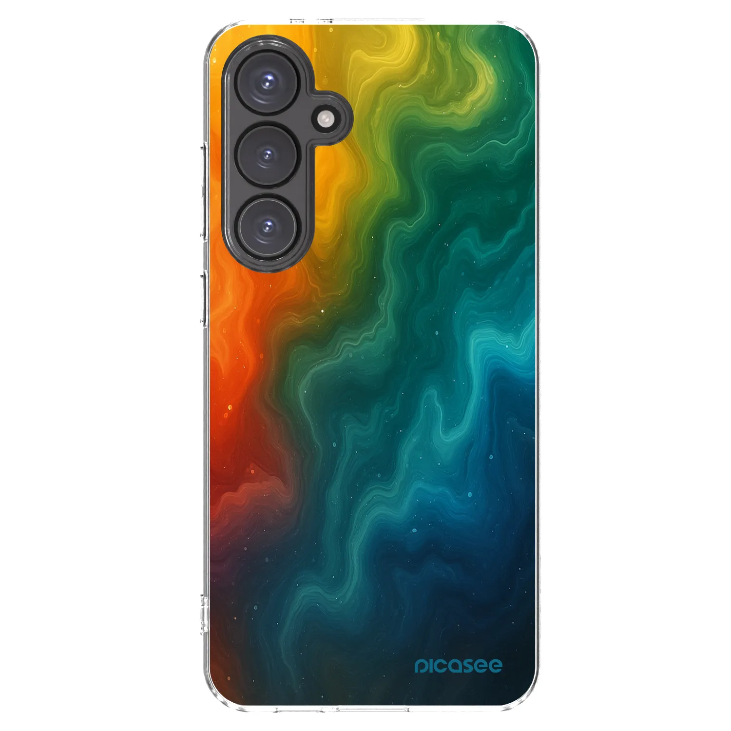 Picasee silikonowe przeźroczyste etui na Samsung Galaxy S24 FE S721B - Solar