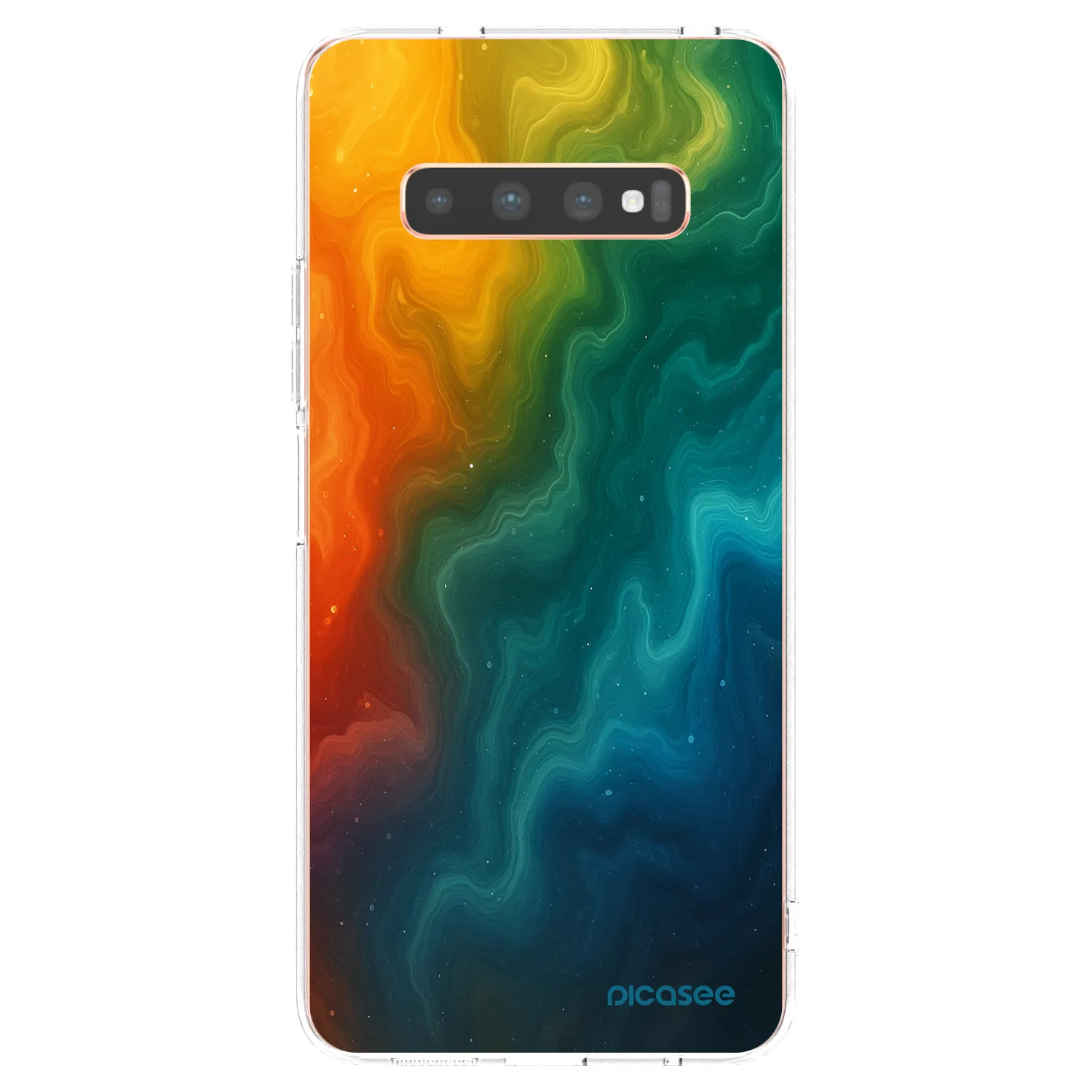 Picasee silikonowe przeźroczyste etui na Samsung Galaxy S10 Plus G975 - Solar