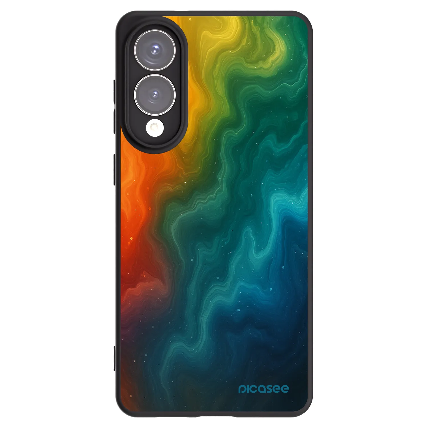 Picasee silikonowe czarne etui na Samsung Galaxy S25 Edge 5G - Solar