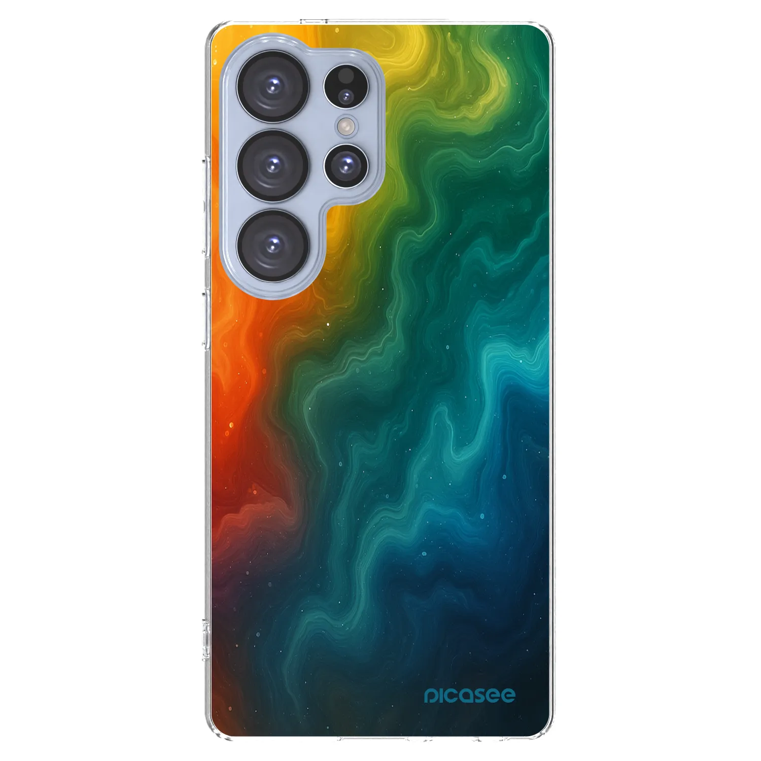 Picasee silikonowe przeźroczyste etui na Samsung Galaxy S25 Ultra 5G - Solar