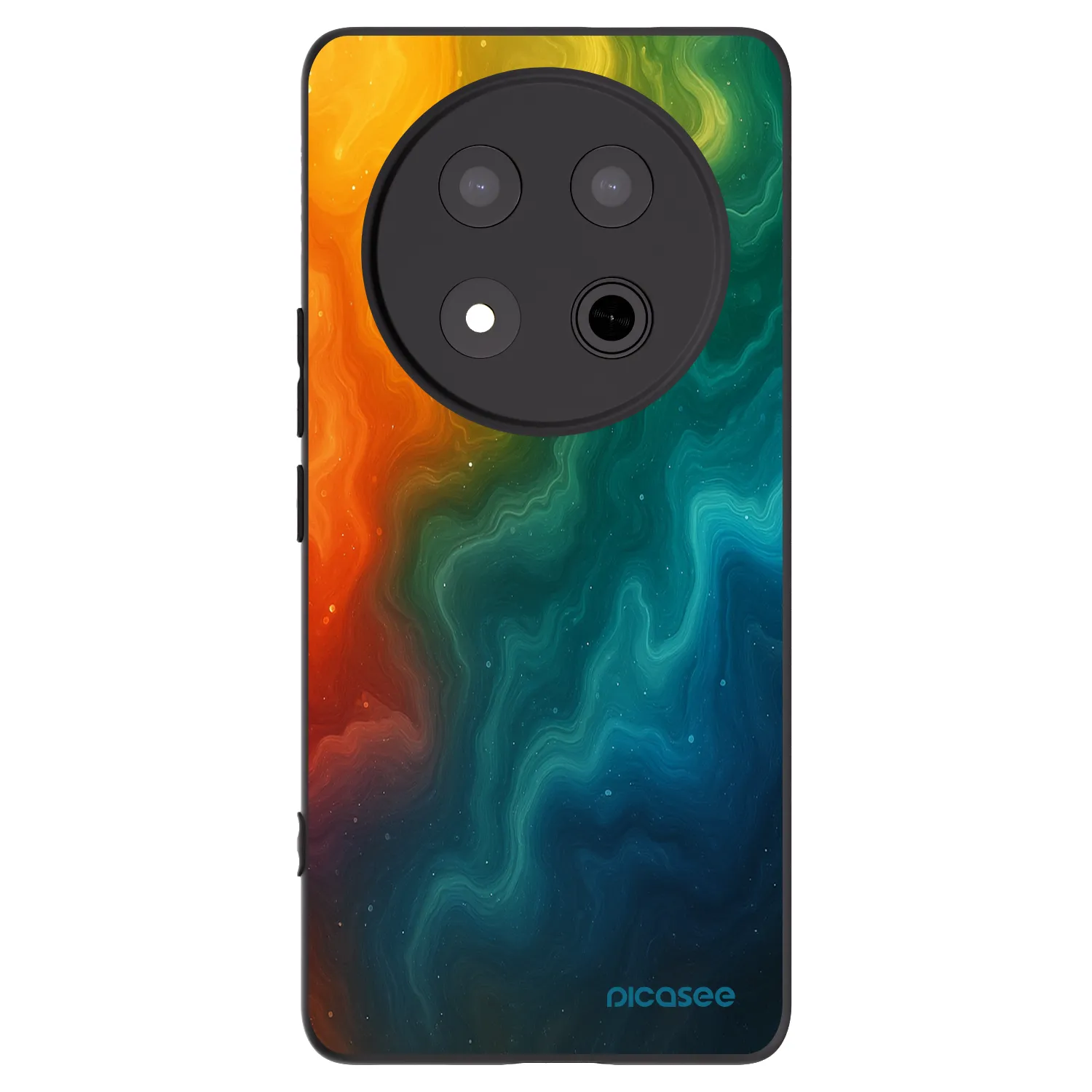 Picasee silikonowe czarne etui na Honor Magic7 Lite 5G - Solar