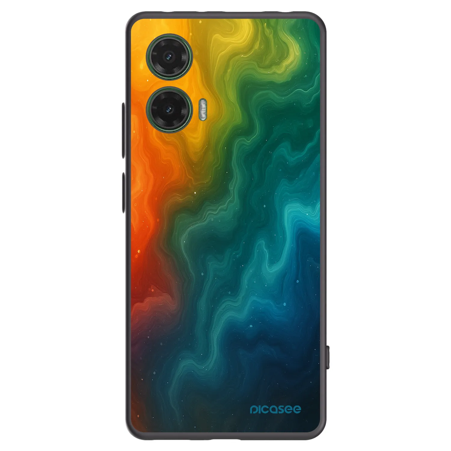 Picasee silikonowe czarne etui na Motorola Moto G35 5G - Solar