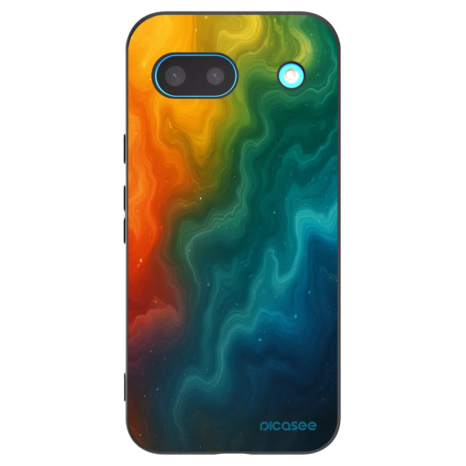 Picasee silikonowe czarne etui na Google Pixel 8 - Solar