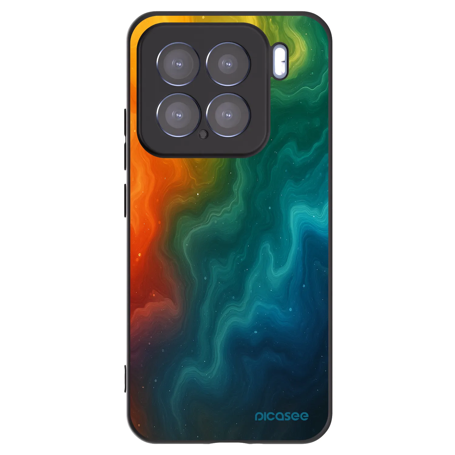 Picasee silikonowe czarne etui na Xiaomi 15 - Solar