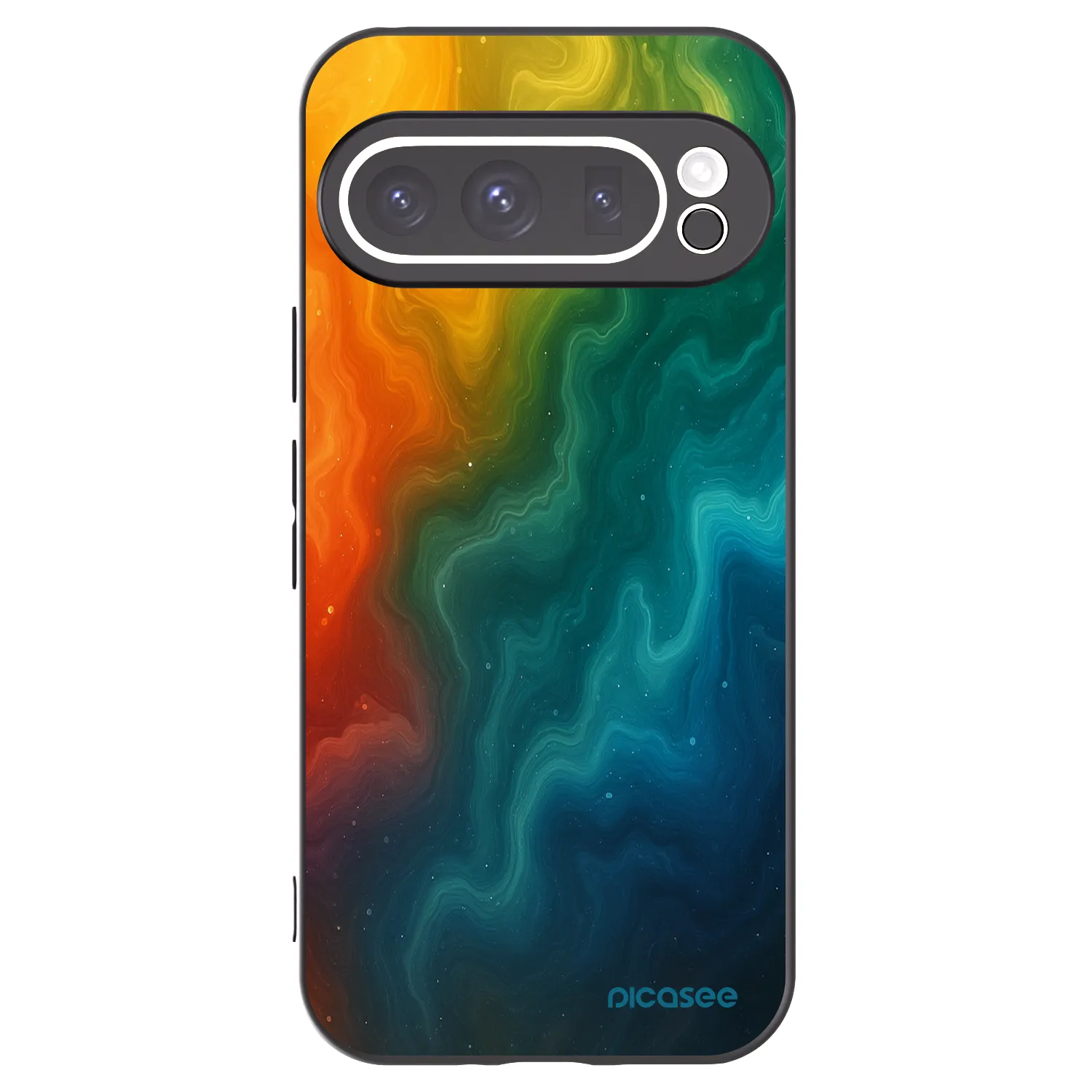Picasee silikonowe czarne etui na Google Pixel 9 Pro - Solar