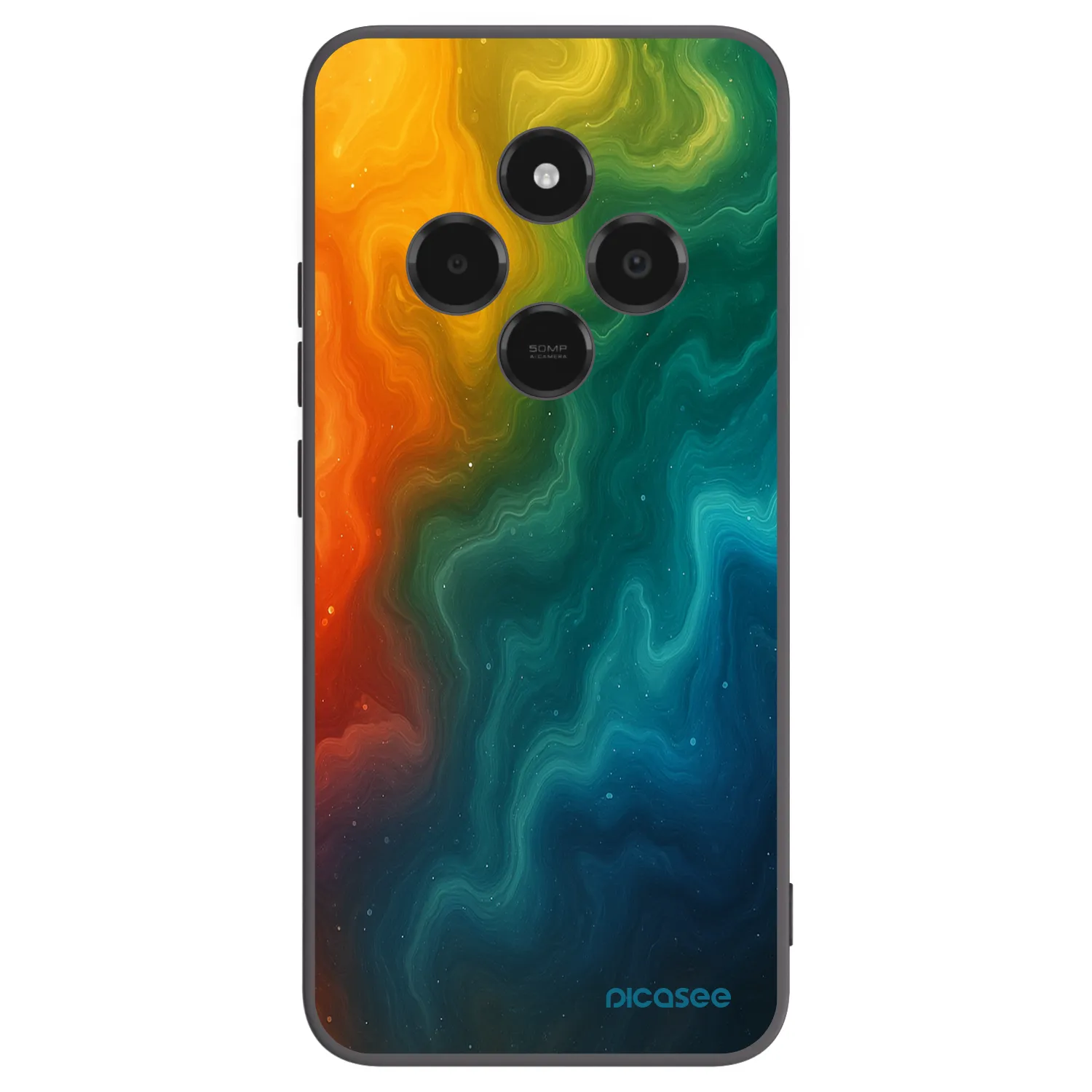 Picasee silikonowe czarne etui na Xiaomi Poco C75 - Solar