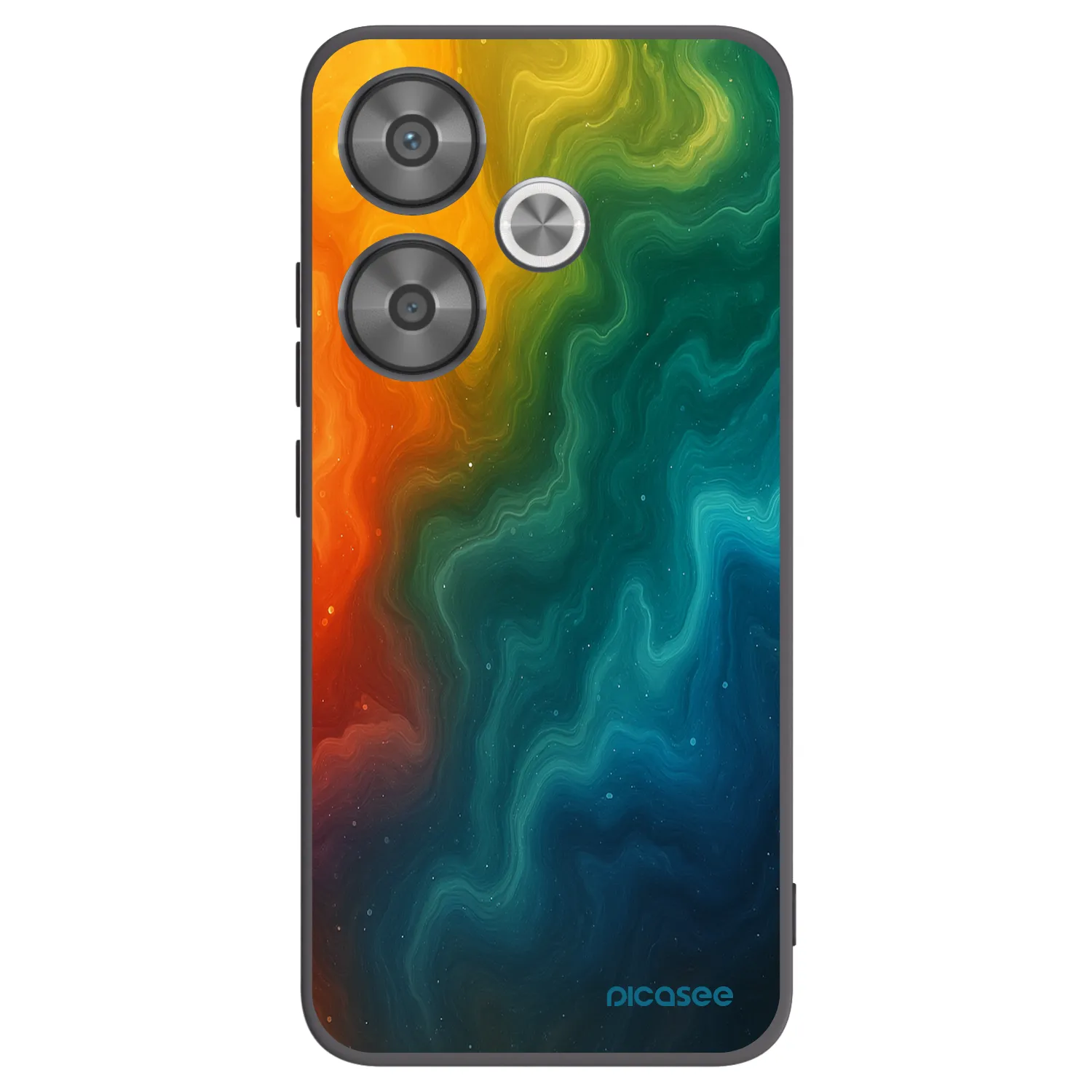 Picasee silikonowe czarne etui na Xiaomi Poco F6 - Solar