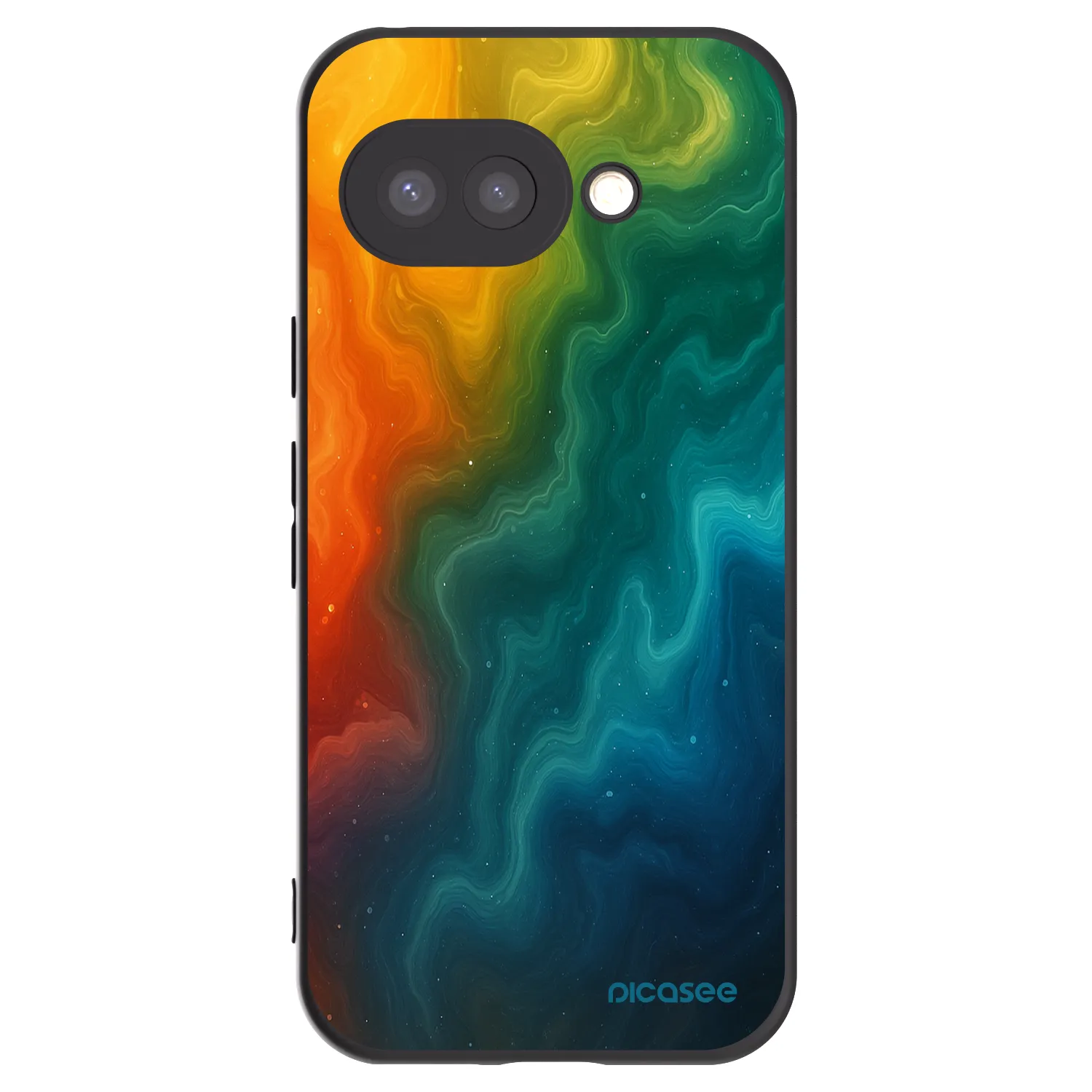 Picasee silikonowe czarne etui na Google Pixel 9a - Solar