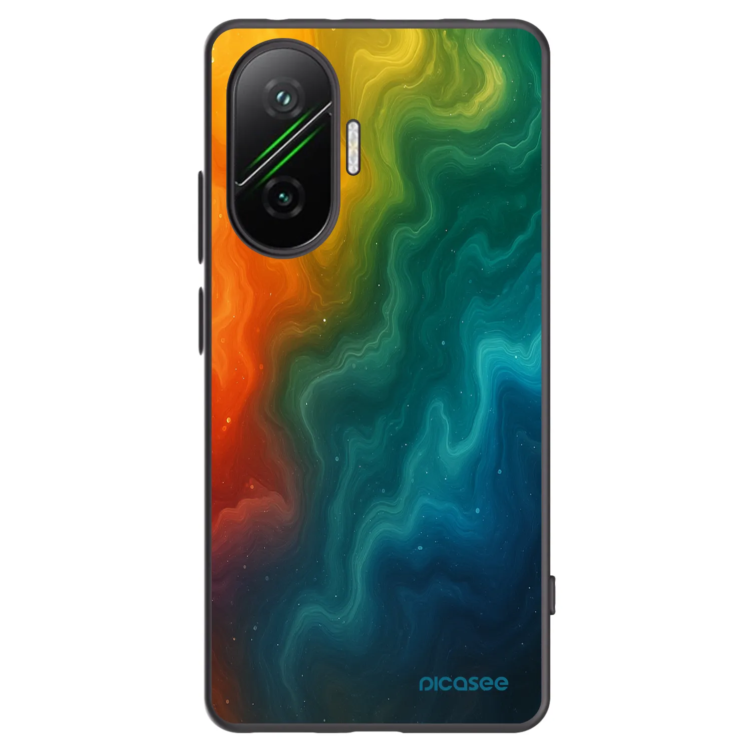 Picasee silikonowe czarne etui na Xiaomi Poco F7 5G - Solar