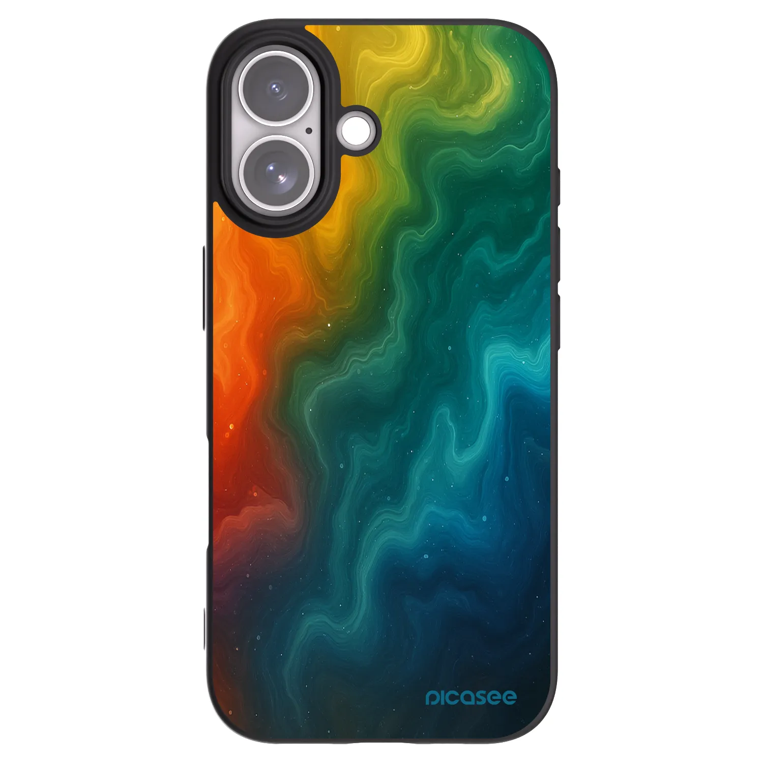 Picasee silikonowe czarne etui na Apple iPhone 17 - Solar