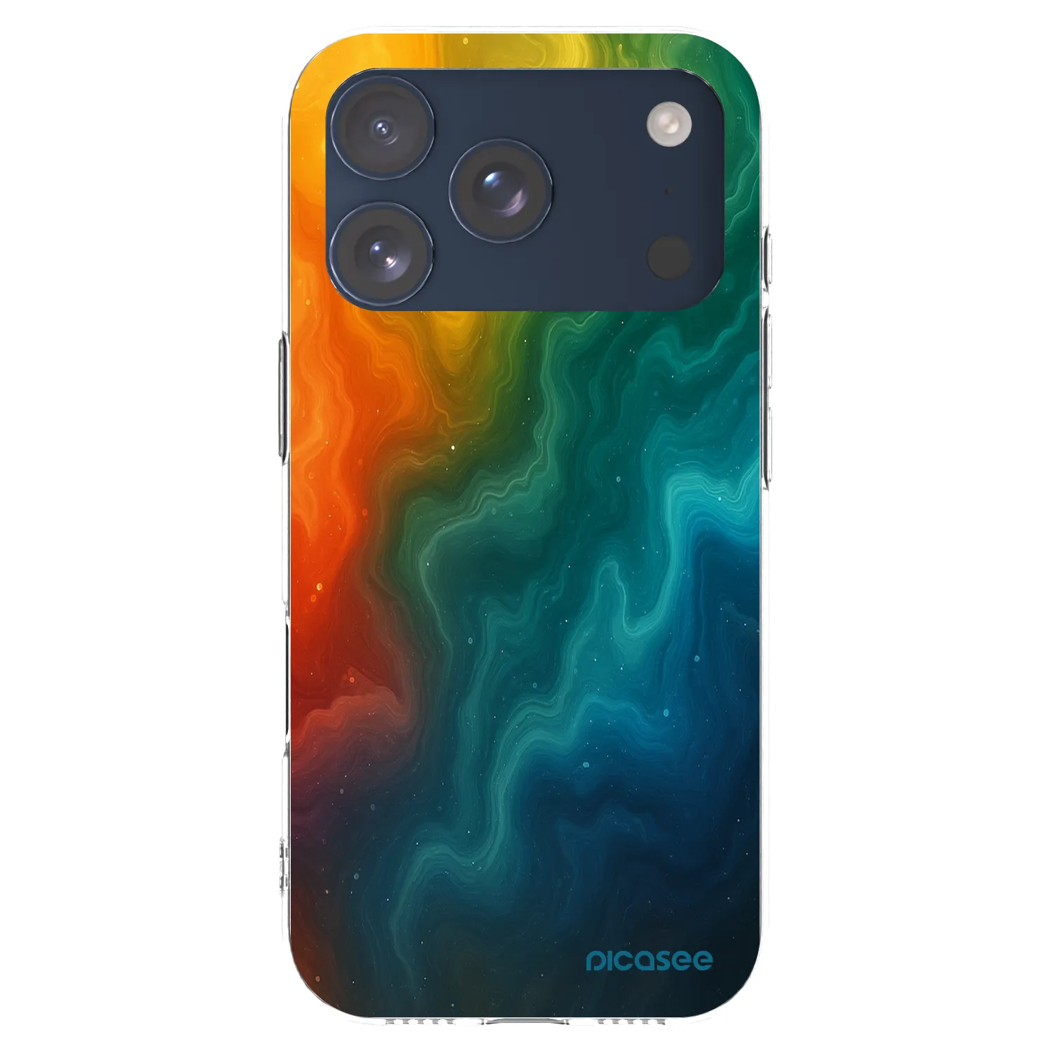 Picasee silikonowe przeźroczyste etui na Apple iPhone 17 Pro - Solar