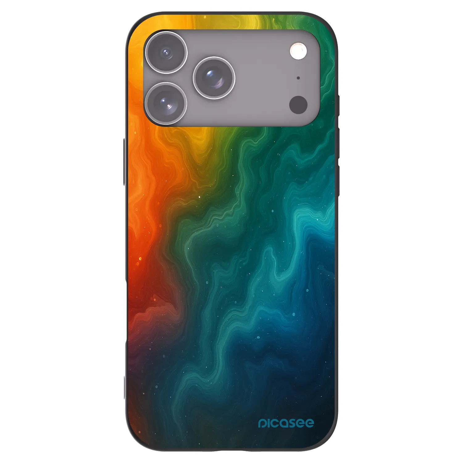 Picasee silikonowe czarne etui na Apple iPhone 17 Pro Max - Solar