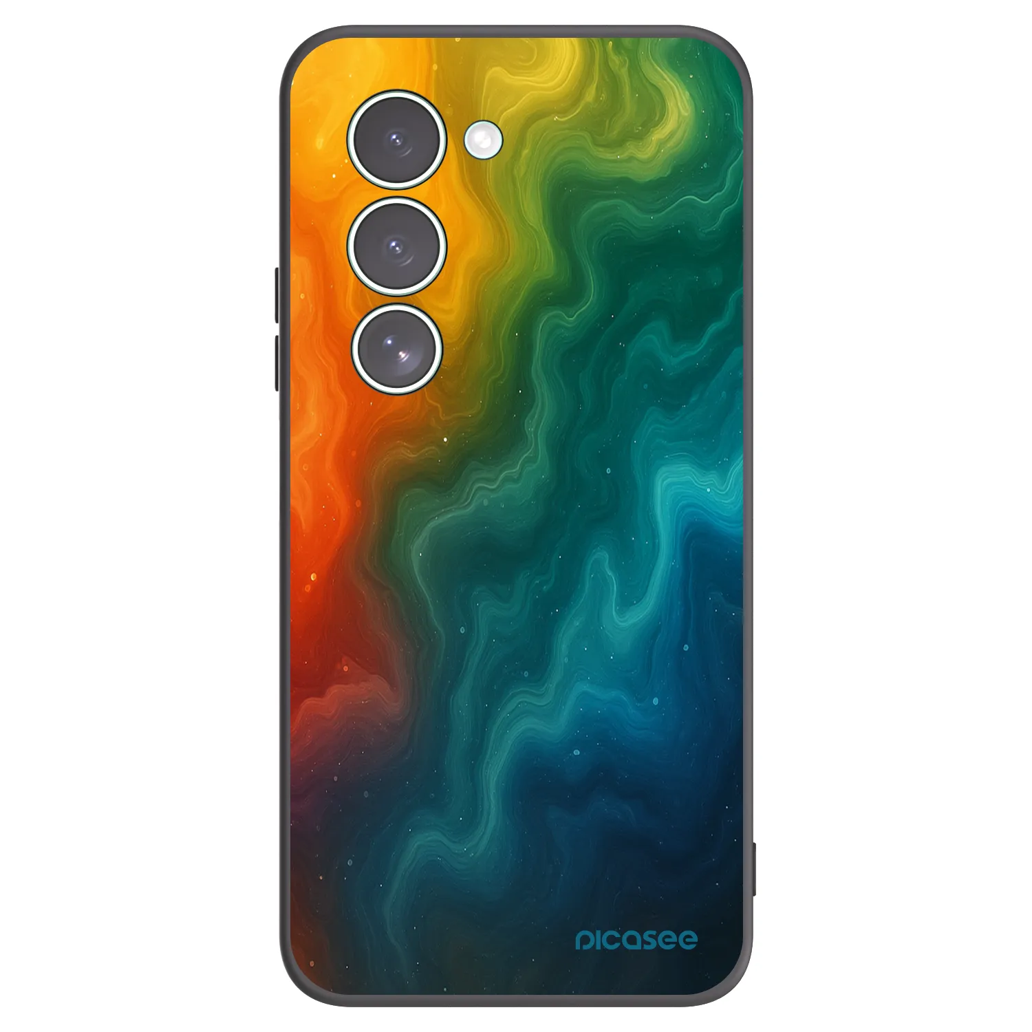 Picasee silikonowe czarne etui na Xiaomi Redmi 15 5G - Solar