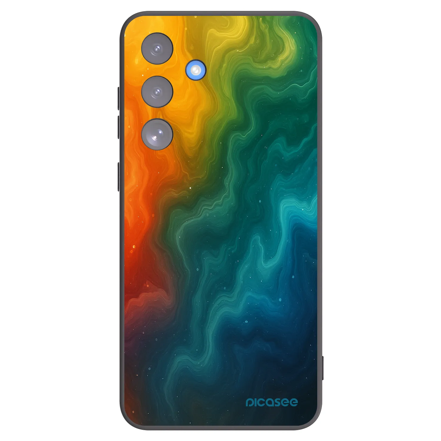 Picasee silikonowe czarne etui na Samsung Galaxy S25 FE 5G - Solar