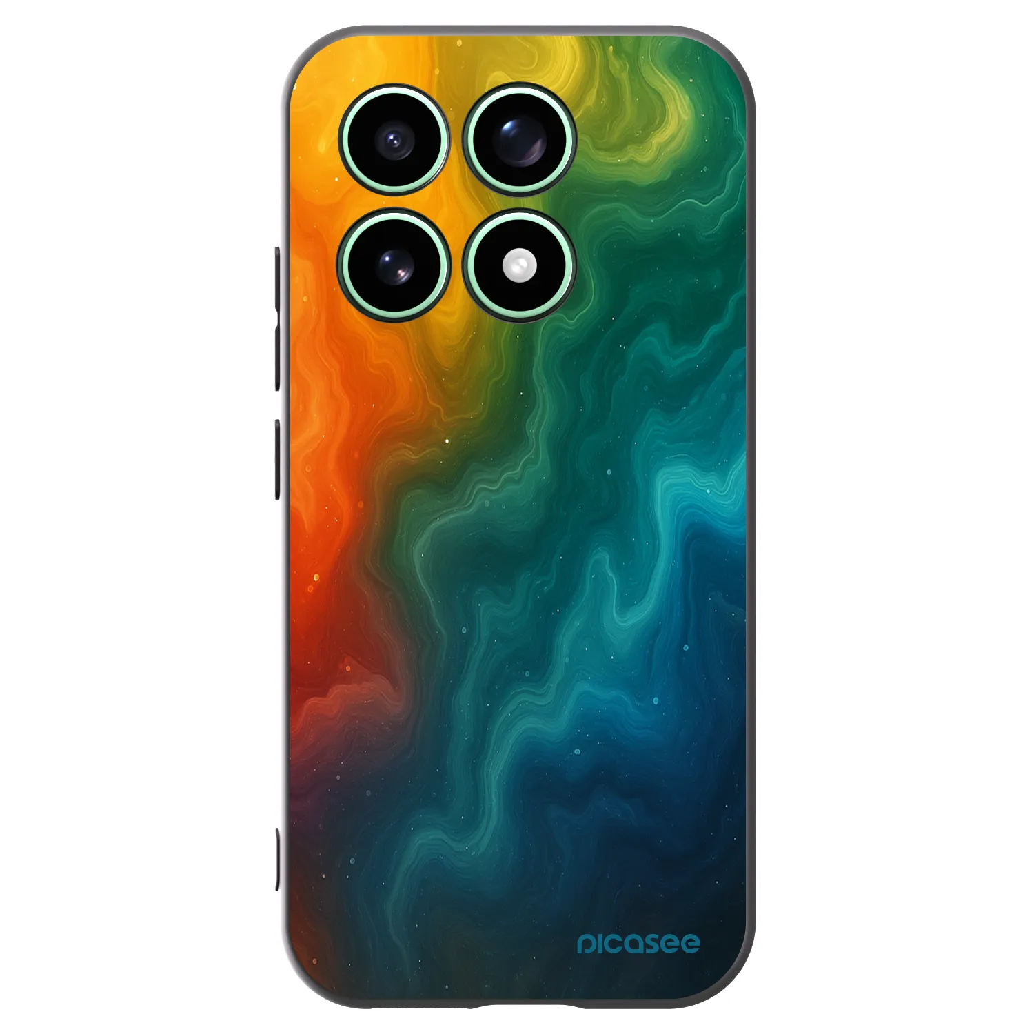 Picasee silikonowe czarne etui na Xiaomi 17 - Solar