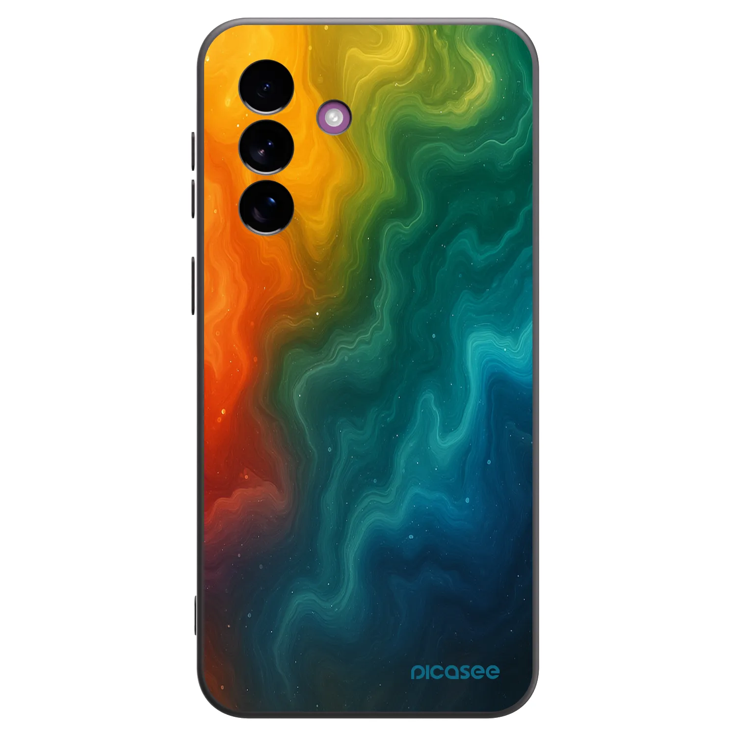 Picasee silikonowe czarne etui na Samsung Galaxy A37 - Solar