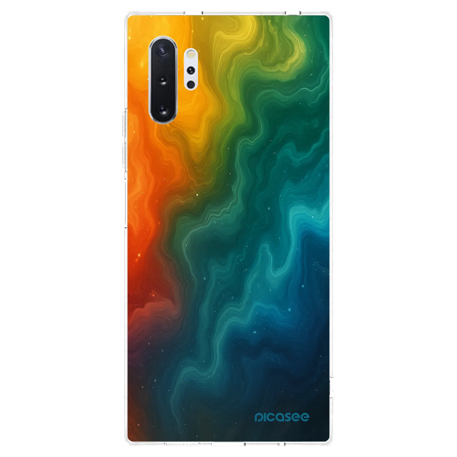 Picasee silikonowe przeźroczyste etui na Samsung Galaxy Note 10+ N975F - Solar