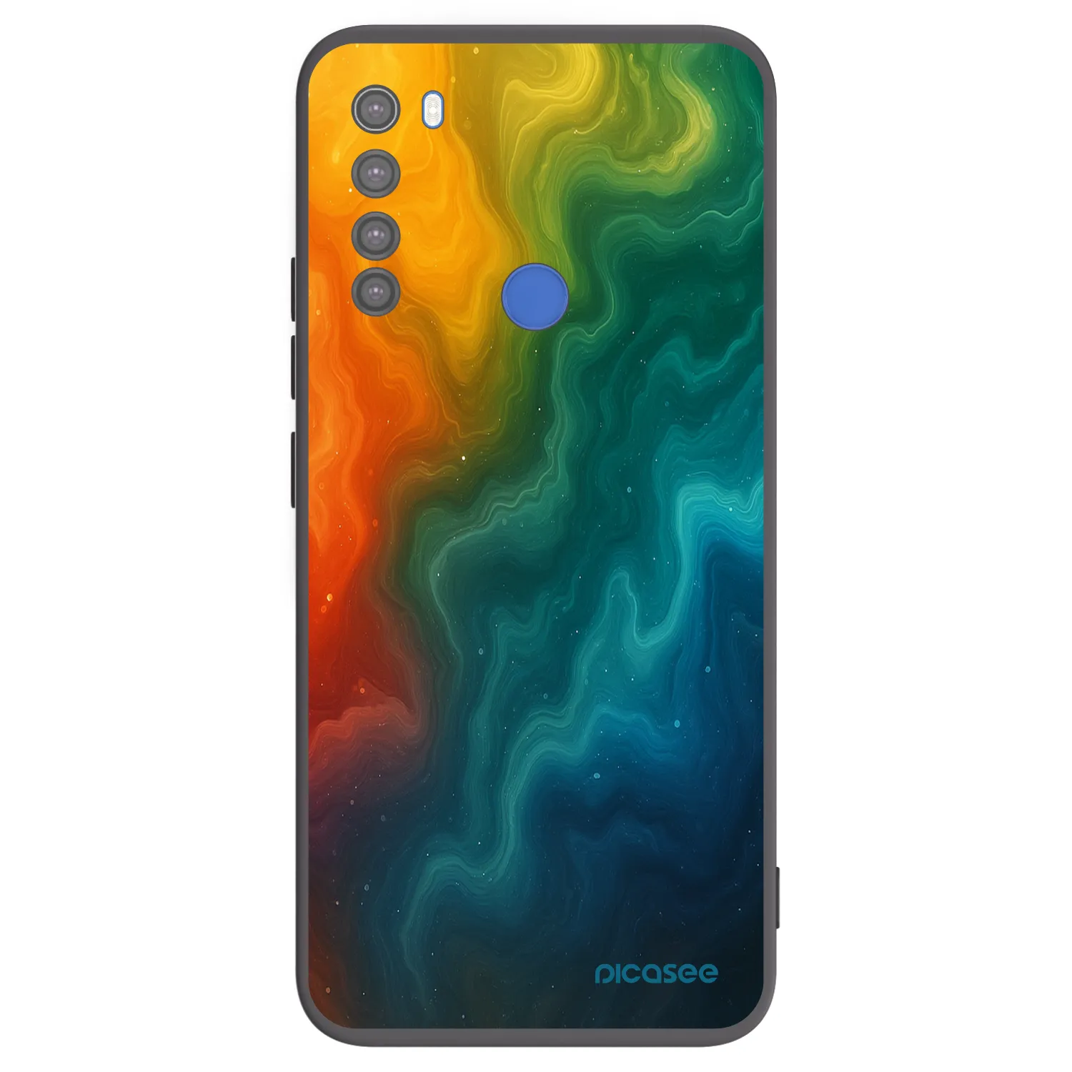 Picasee silikonowe czarne etui na Xiaomi Redmi Note 8T - Solar