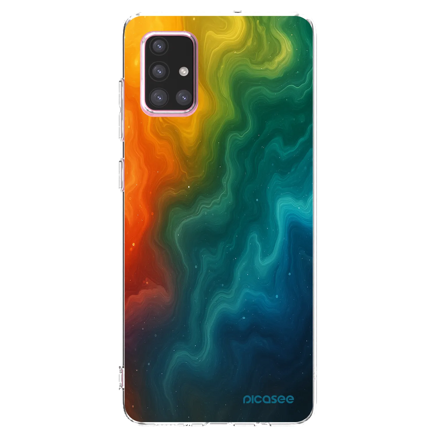 Picasee silikonowe przeźroczyste etui na Samsung Galaxy A71 A715F - Solar