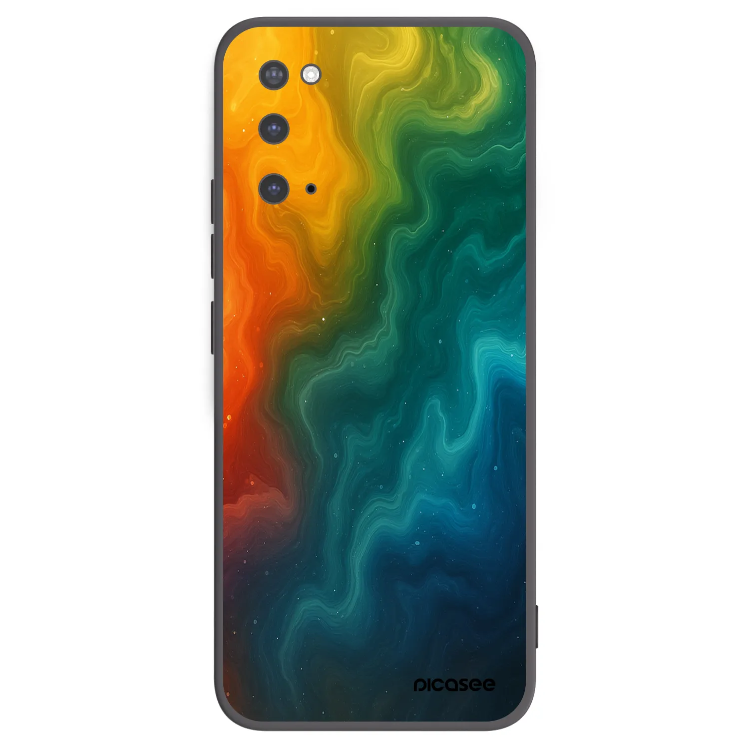 Picasee silikonowe czarne etui na Samsung Galaxy S20 G980F - Solar