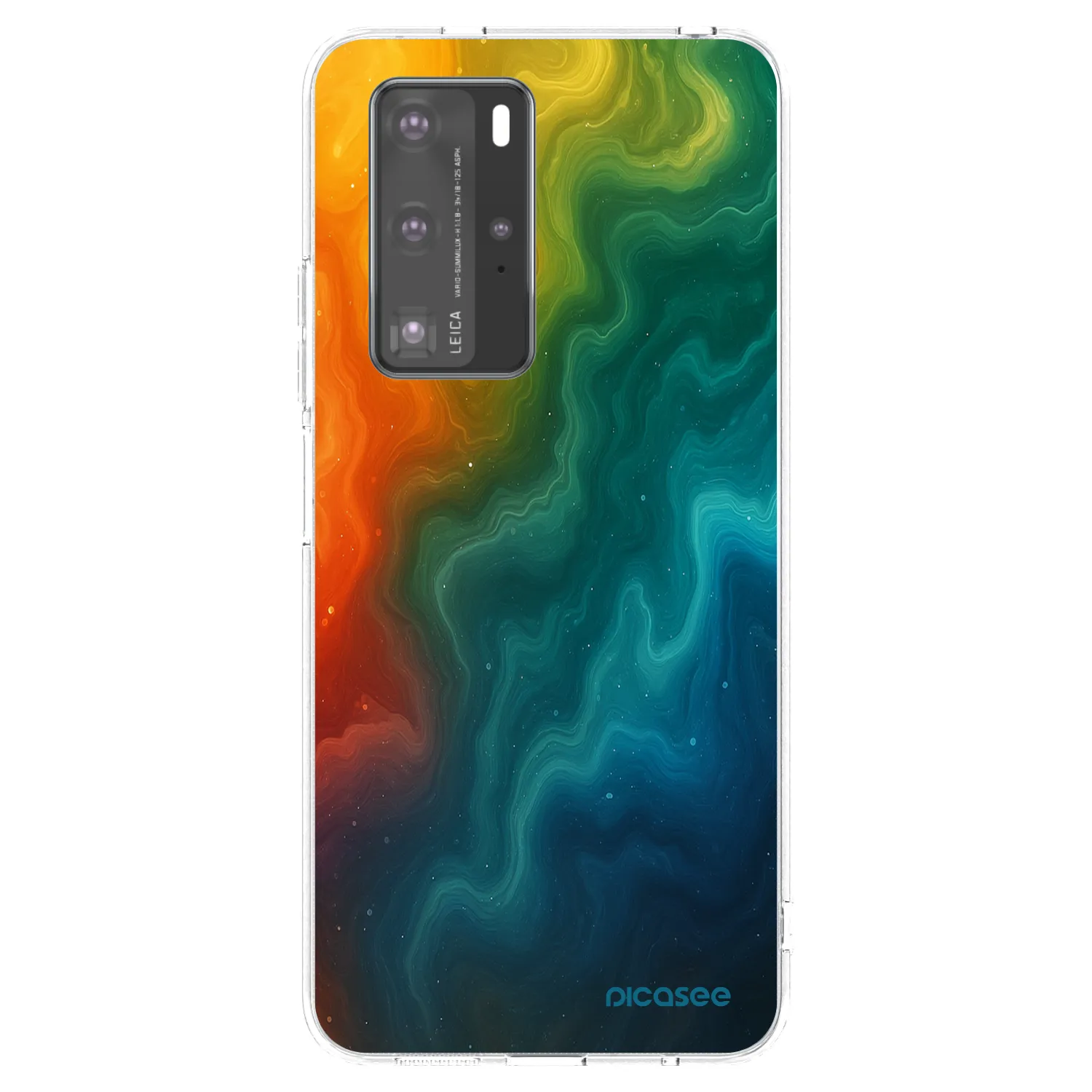 Picasee silikonowe przeźroczyste etui na Huawei P40 Pro - Solar