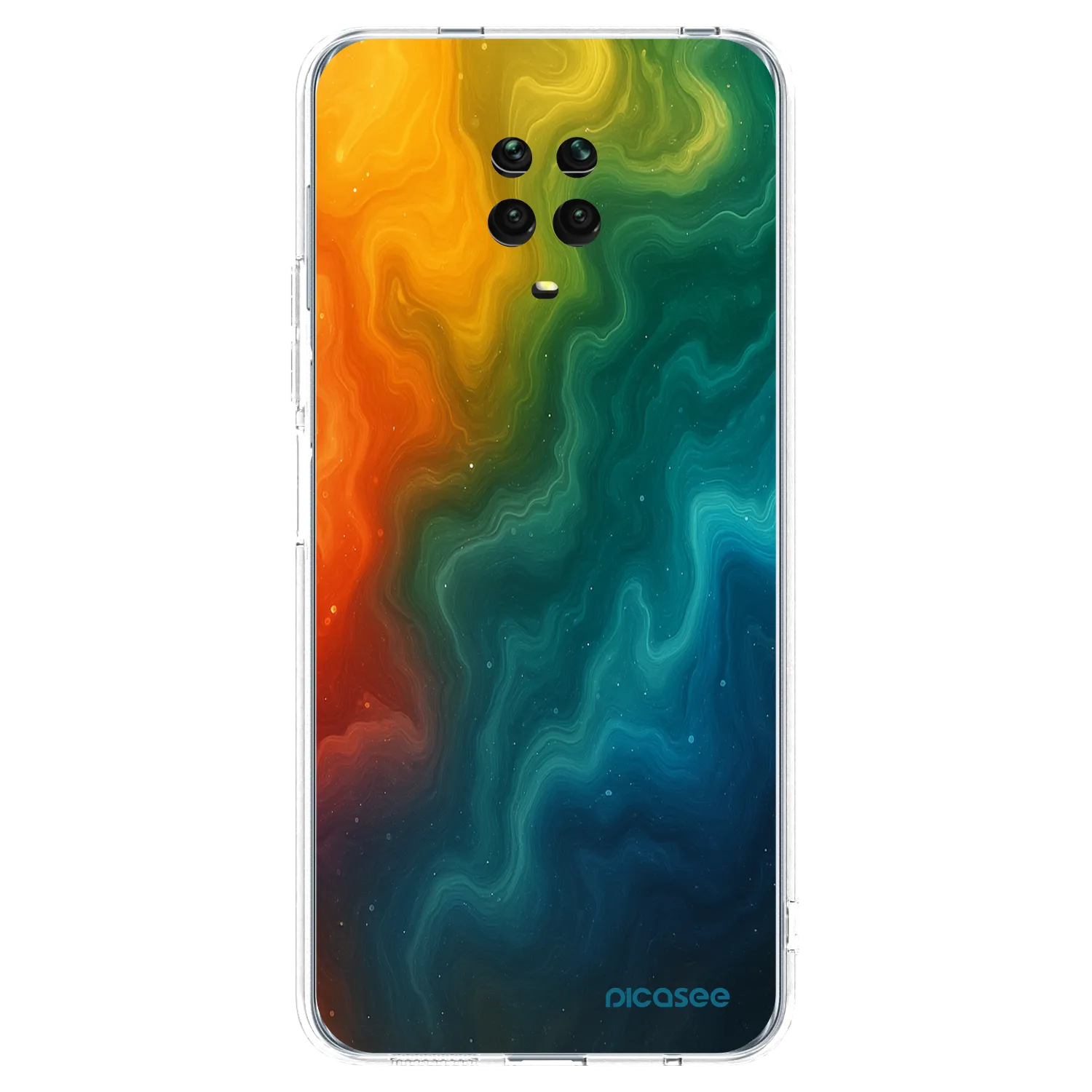 Picasee silikonowe przeźroczyste etui na Xiaomi Redmi Note 9 Pro - Solar