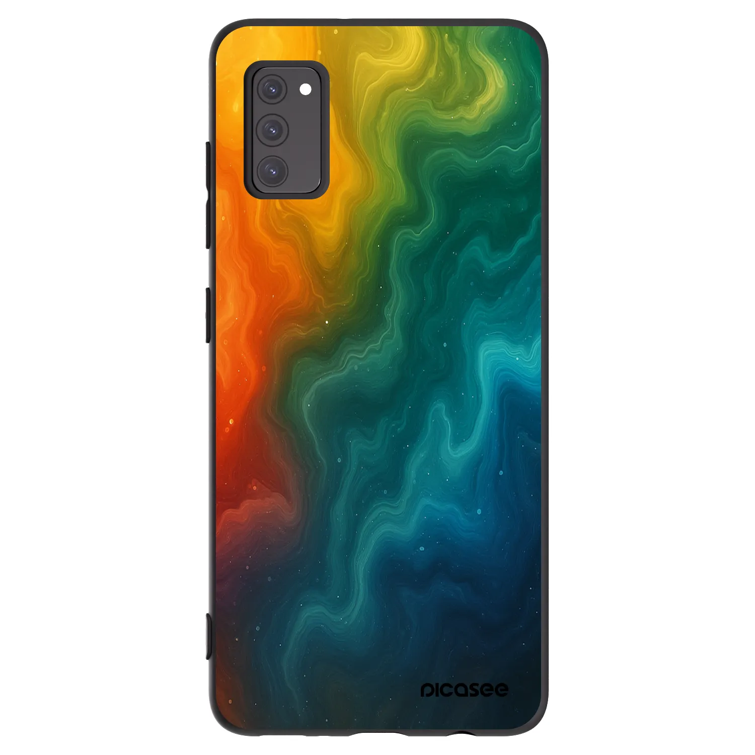 Picasee silikonowe czarne etui na Samsung Galaxy A41 A415F - Solar