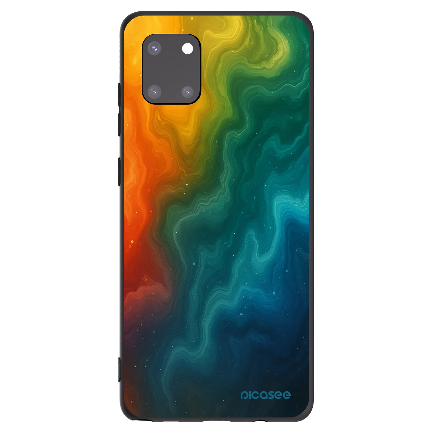 Picasee silikonowe czarne etui na Samsung Galaxy Note 10 Lite N770F - Solar