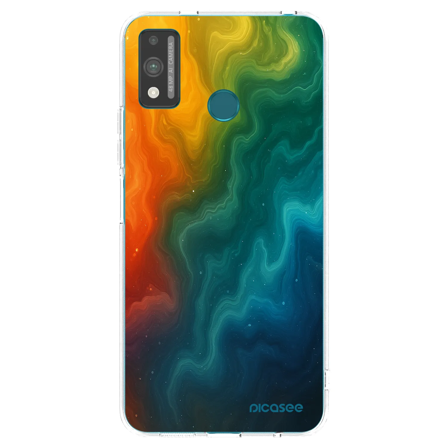 Picasee silikonowe przeźroczyste etui na Honor 9X Lite - Solar