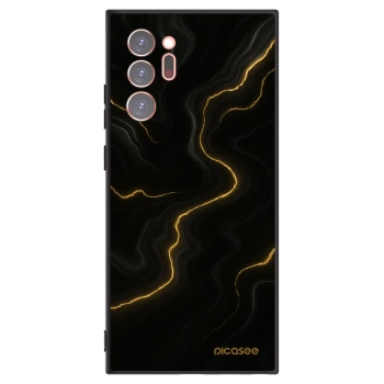Picasee silikonowe czarne etui na Samsung Galaxy Note 20 Ultra - Thunder