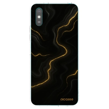 Picasee silikonowe przeźroczyste etui na Xiaomi Redmi 9A - Thunder