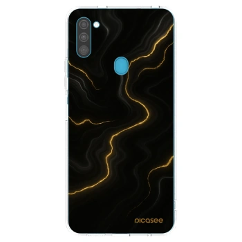 Picasee silikonowe przeźroczyste etui na Samsung Galaxy M11 - Thunder