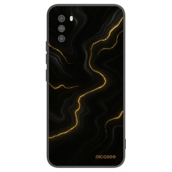 Picasee silikonowe czarne etui na Xiaomi Poco M3 - Thunder