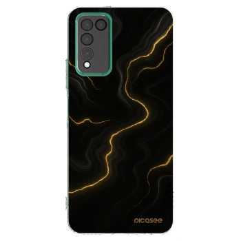 Picasee silikonowe przeźroczyste etui na Honor 10X Lite - Thunder