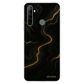 Picasee silikonowe przeźroczyste etui na Realme 6i - Thunder