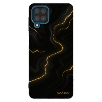 Picasee silikonowe przeźroczyste etui na Samsung Galaxy A12 A125F - Thunder