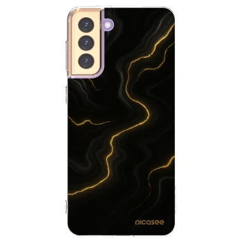 Picasee silikonowe przeźroczyste etui na Samsung Galaxy S21+ 5G G996F - Thunder