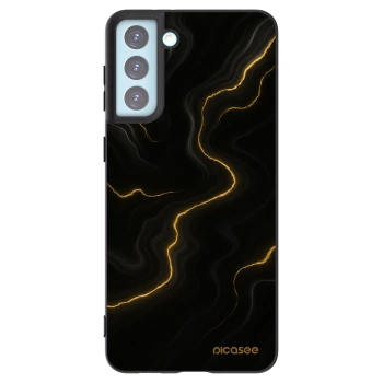 Picasee silikonowe czarne etui na Samsung Galaxy S21+ 5G G996F - Thunder